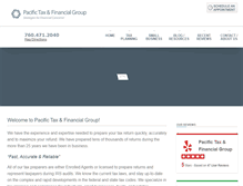 Tablet Screenshot of pacifictax.com